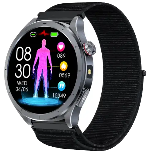 ET472 women's wellness ECG watch, front view