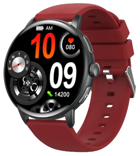 ET473 large-screen AMOLED ECG wellness watch, front view