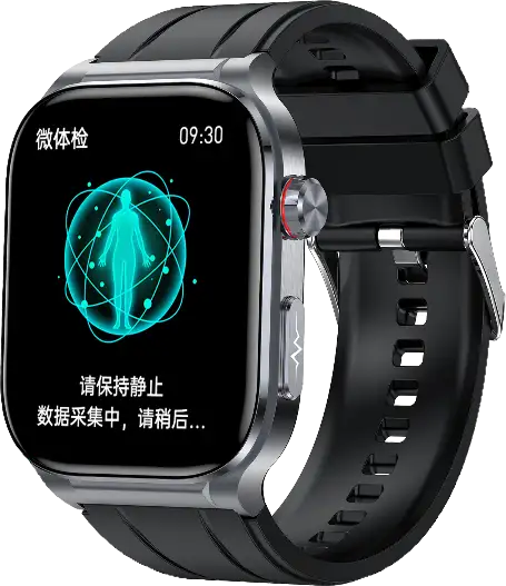 ET588 large-screen air-pump blood-pressure ECG watch, front view
