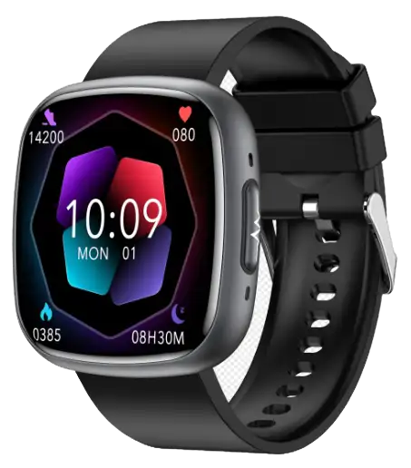ET593 large-screen ECG calling wellness watch, front view